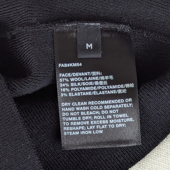 Lafayette 148 New York Tank Merino Silk Ribbed Knit Square Neck Black M NWT - Picture 11 of 14